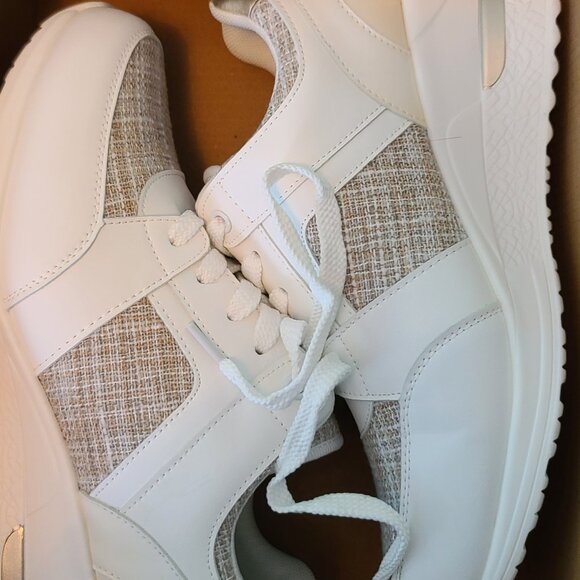 Women's Like New Cestfini High Heeled Wedge Sneakers, Fashion Platform/Hidden We - Picture 13 of 16